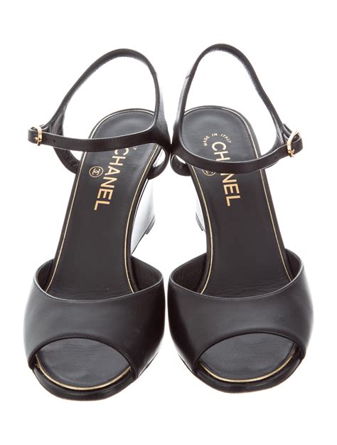 chanel wedge sandals 2021|Chanel wedge sandals 2022.